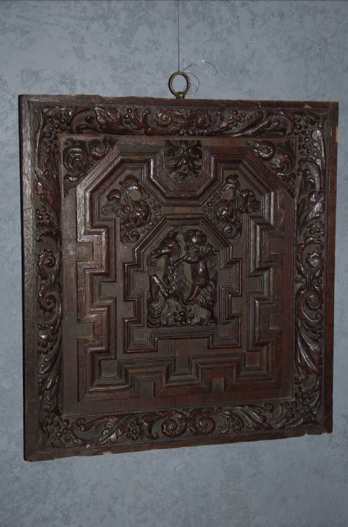 early 17th century carved door - CATEGORY: ANTIQUE MISCELLANEOUS - DATED 