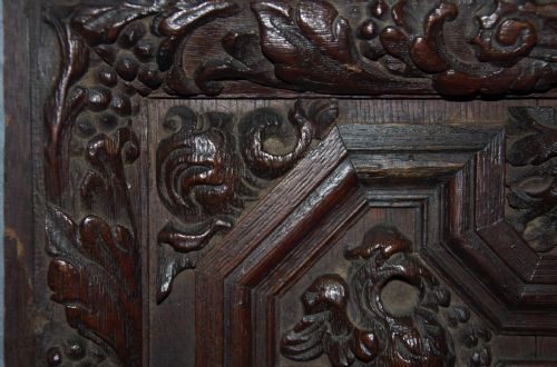 EARLY 17TH CENTURY CARVED DOOR - ADDITIONAL PHOTO 2