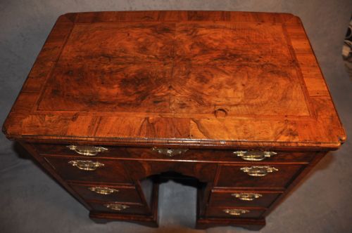 QUEEN ANN WALNUT KNEEHOLE DESK - ADDITIONAL PHOTO 1