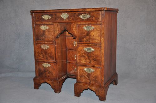 QUEEN ANN WALNUT KNEEHOLE DESK - ADDITIONAL PHOTO 7
