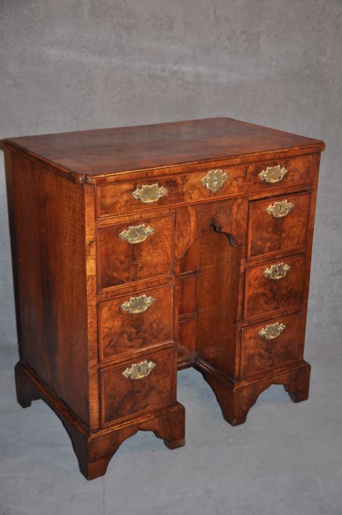 QUEEN ANN WALNUT KNEEHOLE DESK - ADDITIONAL PHOTO 8