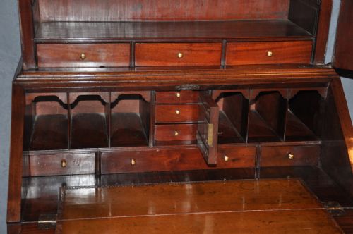 MAHOGANY BUREAU BOOKCASE - ADDITIONAL PHOTO 2