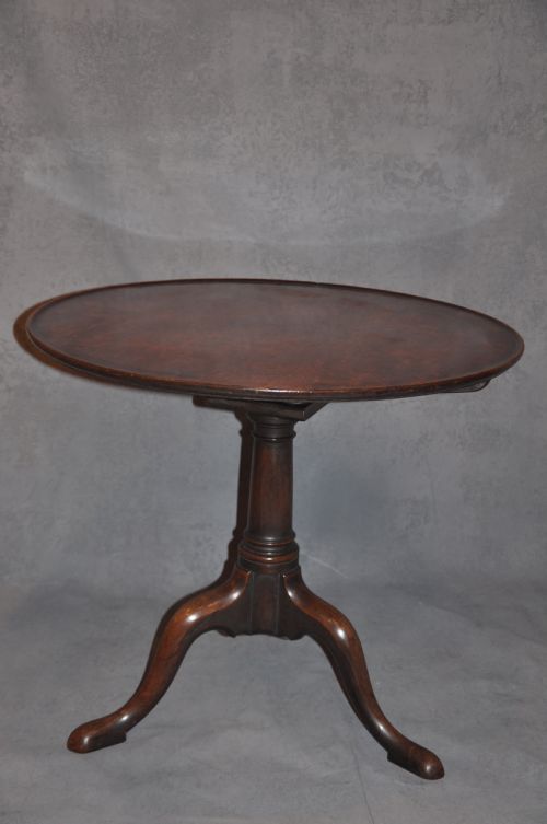 18th century mahogany tripod table - CATEGORY: ANTIQUE TABLES - DATED 1750