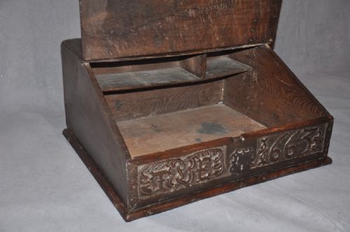 17TH CENTURY DATED BIBLE BOX - ADDITIONAL PHOTO 5
