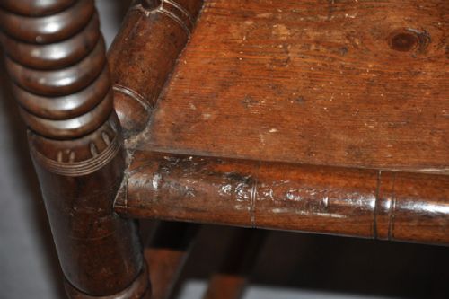 17TH CENTURY TURNERS CHAIR - ADDITIONAL PHOTO 6
