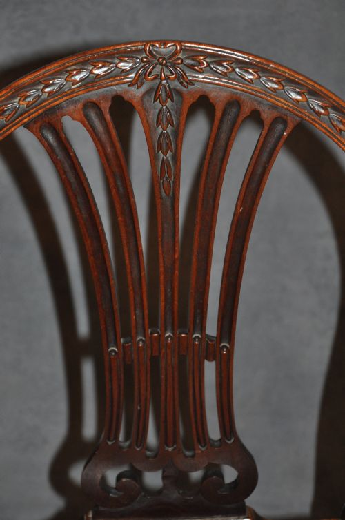 18TH CENTURY MAHOGANY ARMCHAIRS - ADDITIONAL PHOTO 8
