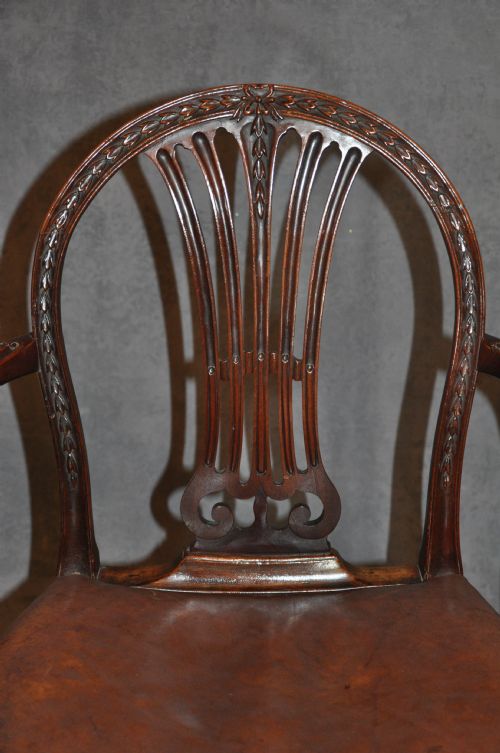 18TH CENTURY MAHOGANY ARMCHAIRS - ADDITIONAL PHOTO 9