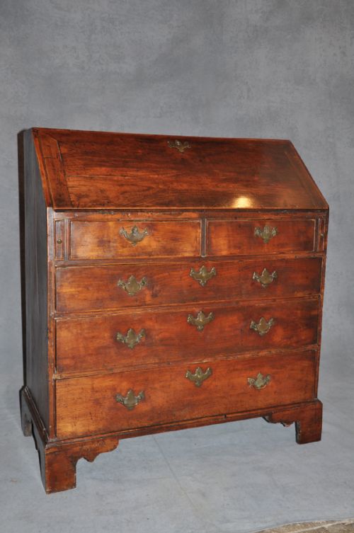 18th century cherrywood bureau - CATEGORY: ANTIQUE BUREAU - DATED 18TH CENTURY