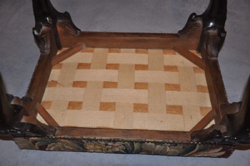 18TH CENTURY CHIPPENDALE MAHOGANY FOOTSTOOL - ADDITIONAL PHOTO 3