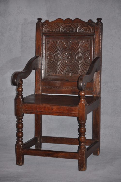 17TH CENTURY OAK WAINSCOT CHAIR - ADDITIONAL PHOTO 8