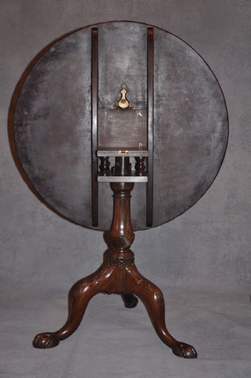 18TH CENTURY MAHOGANY CHIPPENDALE TRIPOD TABLE - ADDITIONAL PHOTO 6