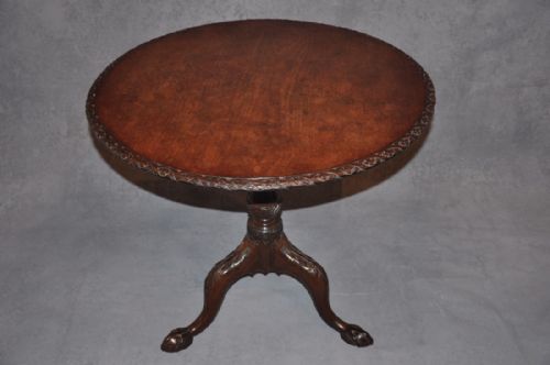 18TH CENTURY MAHOGANY CHIPPENDALE TRIPOD TABLE - ADDITIONAL PHOTO 9