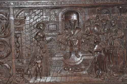 LARGE 16TH CENTURY CARVED OAK PANEL - ADDITIONAL PHOTO 1