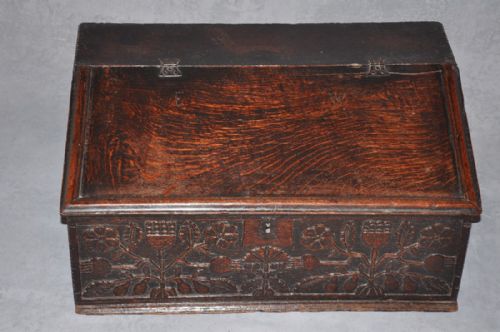 17th century scottish oak bible box - CATEGORY: ANTIQUE BOXES - DATED 17TH CENTURY