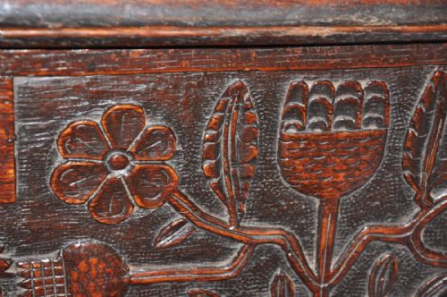 17TH CENTURY SCOTTISH OAK BIBLE BOX - ADDITIONAL PHOTO 5