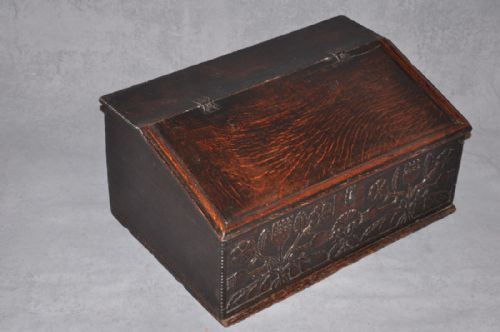 17TH CENTURY SCOTTISH OAK BIBLE BOX - ADDITIONAL PHOTO 7