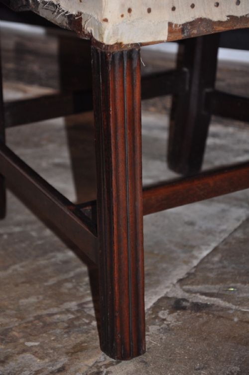 PAIR OF 18TH CENTURY MAHOGANY CHIPPENDALE LADDERBACK ARMCHAIRS - ADDITIONAL PHOTO 4