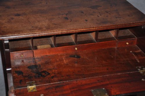 18TH CENTURY MAHOGANY SECRETAIRE KNEEHOLE DESK - ADDITIONAL PHOTO 2