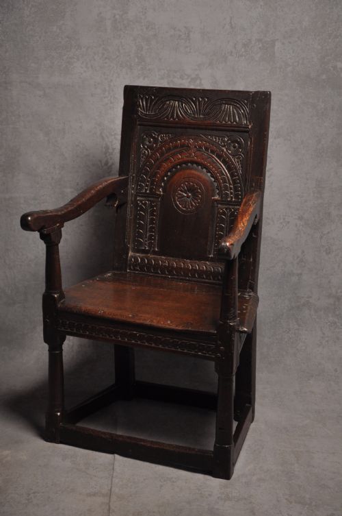 17TH CENTURY OAK WAINSCOT CHAIR - ADDITIONAL PHOTO 7