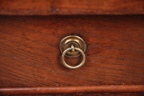 FINE 18TH CENTURY OAK SECRETAIRE CHEST ON STAND - ADDITIONAL PHOTO 5