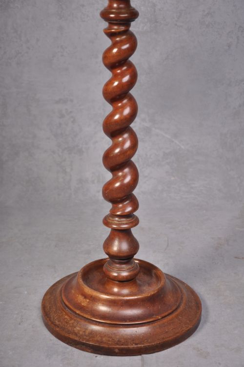 WALNUT TABLE WITH CANDLE HOLDER - ADDITIONAL PHOTO 3