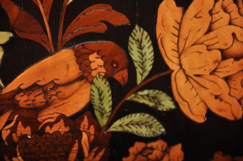 CHARLES II OLIVE OYSTERVENEERED AND FLORAL MARQUETRY CABINET ON STAND - ADDITIONAL PHOTO 14