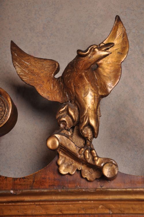 GEORGE II WALNUT PARCEL GILT MIRROR - ADDITIONAL PHOTO 1