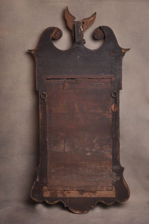 GEORGE II WALNUT PARCEL GILT MIRROR - ADDITIONAL PHOTO 4