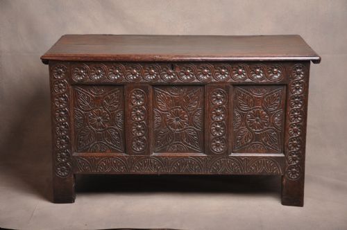 17th century west country coffer - CATEGORY: ANTIQUE CHESTS - DATED 17TH CENTURY