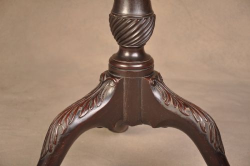 FINE 18TH CENTURY MAHOGANY CHIPPENDALE TRIPOD TABLE - ADDITIONAL PHOTO 5