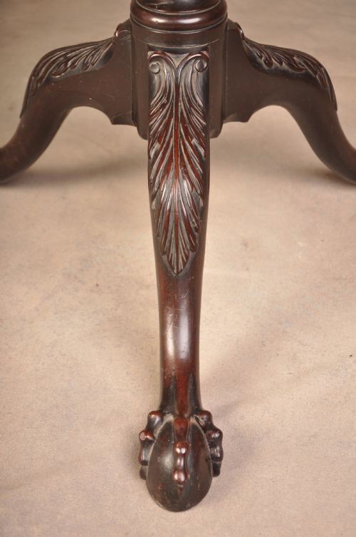 FINE 18TH CENTURY MAHOGANY CHIPPENDALE TRIPOD TABLE - ADDITIONAL PHOTO 7