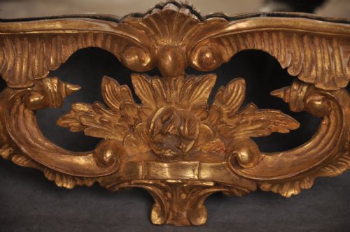 CHIPPENDALE STYLE GILT WOOD MIRROR - ADDITIONAL PHOTO 4