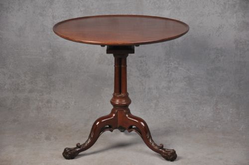 18th century mahogany tripod table - CATEGORY: ANTIQUE TABLES - DATED 18TH CENTURY