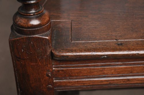 17TH CENTURY OAK WAINSCOT CHAIR - ADDITIONAL PHOTO 6