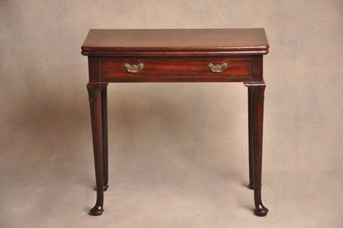 MID 18TH CENTURY MAHOGANY TEA TABLE - ADDITIONAL PHOTO 1