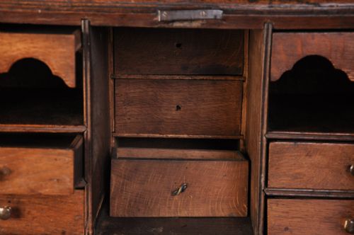 18TH CENTURY OAK BUREAU BOOKCASE - ADDITIONAL PHOTO 5
