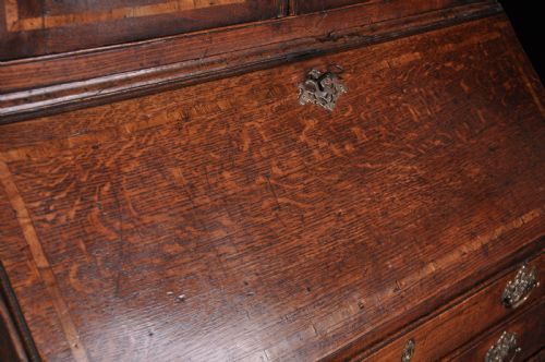 18TH CENTURY OAK BUREAU BOOKCASE - ADDITIONAL PHOTO 9