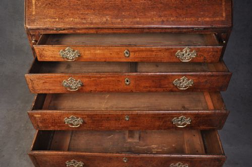 18TH CENTURY OAK BUREAU BOOKCASE - ADDITIONAL PHOTO 11