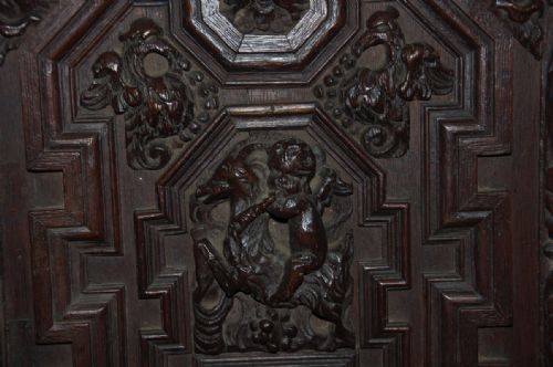 EARLY 17TH CENTURY CARVED DOOR - ADDITIONAL PHOTO 1