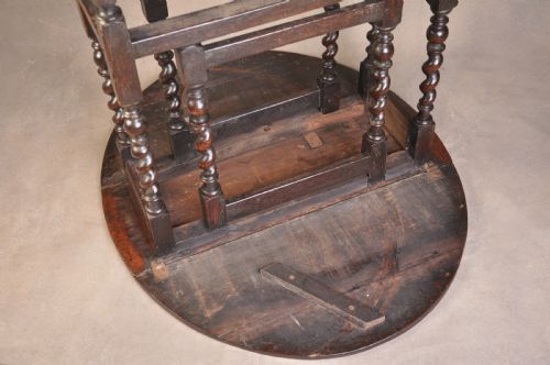 CHARLES II OAK GATELEG TABLE - ADDITIONAL PHOTO 3
