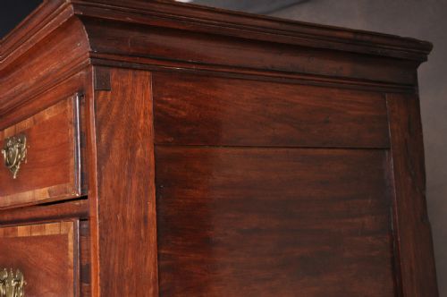 18TH CENTURY RED WALNUT CHEST ON STAND - ADDITIONAL PHOTO 7