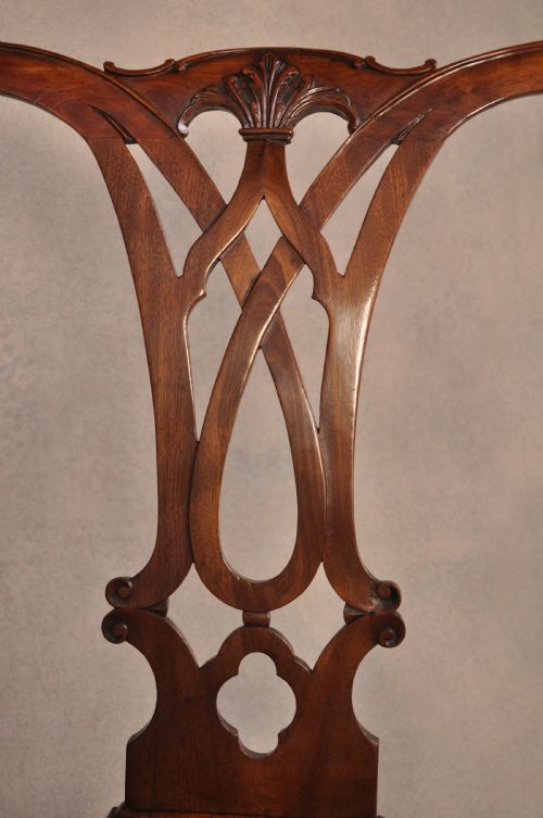 LARGE 18TH CENTURY MAHOGANY CHIPPENDALE ARMCHAIR - ADDITIONAL PHOTO 2