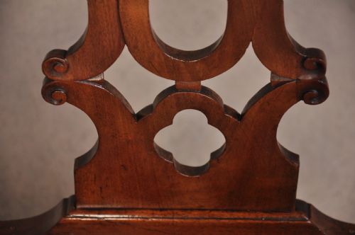 LARGE 18TH CENTURY MAHOGANY CHIPPENDALE ARMCHAIR - ADDITIONAL PHOTO 3