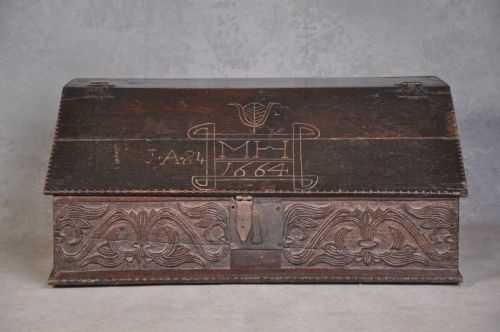17TH CENTURY DATED OAK BOX - ADDITIONAL PHOTO 1