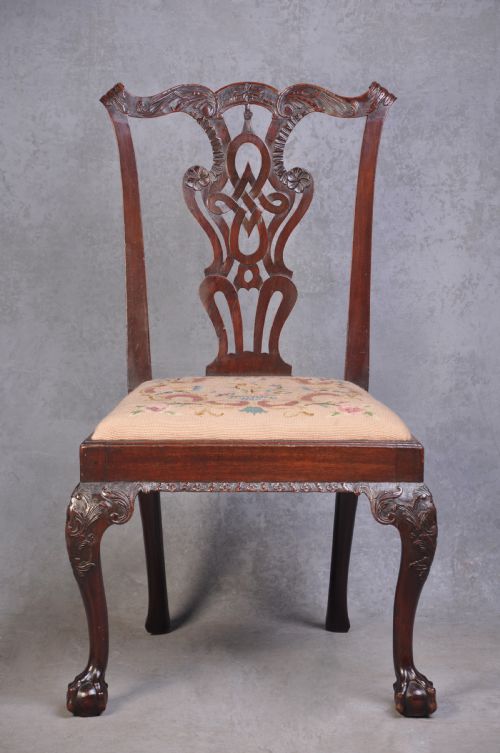 Exceptional 18th Century Chippendale Mahogany Side Chair