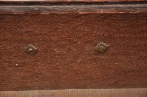 EARLY 18TH CENTURY OAK CHEST ON STAND - ADDITIONAL PHOTO 7