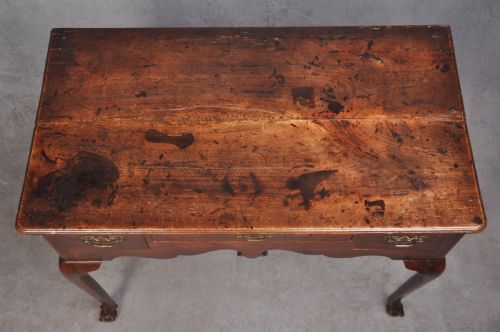 RARE 18TH CENTURY CHERRYWOOD LOWBOY - ADDITIONAL PHOTO 8
