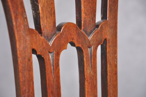 PAIR OF 18TH CENTURY MAHOGANY CHIPPENDALE SIDE CHAIRS - ADDITIONAL PHOTO 7