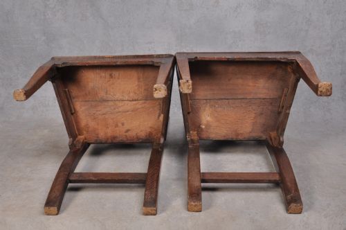 PAIR OF EARLY 18TH CENTURY OAK SIDE CHAIRS - ADDITIONAL PHOTO 7
