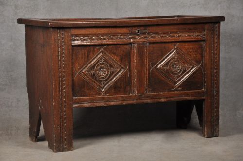 small 17th century coffer - CATEGORY: ANTIQUE CHESTS - DATED 17TH CENTURY